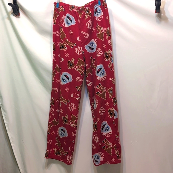 Childrens Rudolph The Red Nose Reindeer pajama pants size Large - Picture 1 of 6